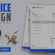 How To Make A Clean Invoice Design Using HTML CSS Invoice Template Design Tutorial
