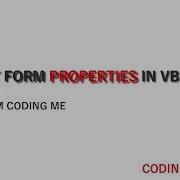 SETTING FORM PROPERTIES IN VISUAL BASIC 3