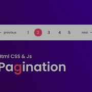 How To Make Pagination In Website Using HTML CSS And JavaScript