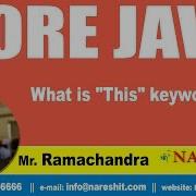Core Java Tutorials What Is This Keyword Mr Ramachandra