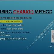 Java String Charat Example Java Program To Print Even Characters In A String Javaforbeginners