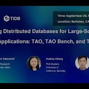 PingCAP Meetup Evaluating Distributed Databases For Large Scale Social Network App TAO TAOBench