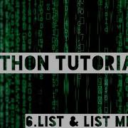 Python Tutorials For Beginners Part 6 List List Methods