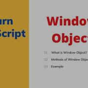 Window Object In JavaScript JavaScript Tutorial Window Object