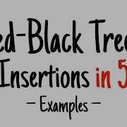 Red Black Trees In 5 Minutes Insertions Examples