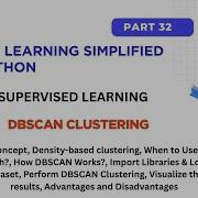 Part 32 Unsupervised Learning DBSCAN Clustering Machine Learning Series