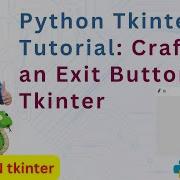 Python GUI Development Crafting An Exit Button In Tkinter In Hindi
