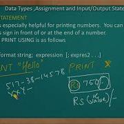 PRINT PRINT USING Statement In GW BASIC