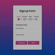 Multi Step Form With Step Progress Bar In HTML CSS JavaScript Part 1