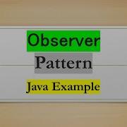 Observer Pattern In Java With Example
