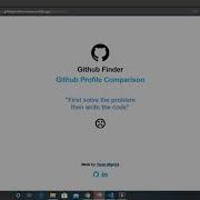Github Profile Find And Compare Web App Using Vanilla Javascript Machine Coding Round