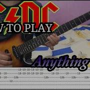 AC DC Anything Goes GUITAR LESSON WITH TABS
