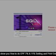 SQL PAYROLL Setting For EPF 11 TO 7 Print EPF17A Form
