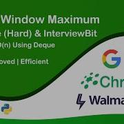 6 Sliding Window Maximum Leetcode InterviewBit DS Algo Interview Prep