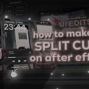 3D Split Cube Transition After Effects