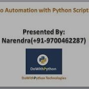 DoWithPython Technologies Demo For General Automation And AWS Automation With Python Scripting