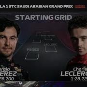 F1 Intro 2022 STC Saudi Arabian Grand Prix Starting Grid