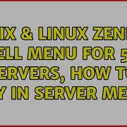 Unix Linux Zenity Shell Menu For 50 Servers How To Stay In Server Menu