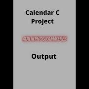 Calendar Project In C Language