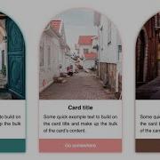 Bootstrap 5 Card Example 5 Dome Shaped Image