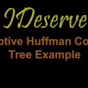 Adaptive Huffman Coding Tree Example