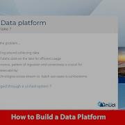 How To Build A Data Platform