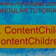 ContentChild ContentChildren In Angular