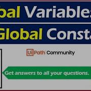 UiPath Global Variables And Global Constants