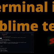 How To Add Terminal In Sublime Text