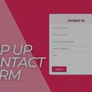 Popup Contact Form Using Html CSS And JavaScript