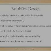 Reliability Design Dynamic Programming