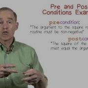 Pre And Post Conditions Example