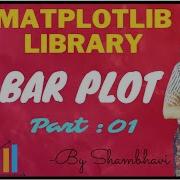 Matplotlib Library Bar Plot Part 01 Data Analysis Data Science Exploratory Data Analysis