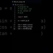 Python Program To Find Sin Cos And Tan Of Pi 6 Trigonometric Functions Tech Blooded Shorts