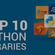 Top 10 Python Libraries Python Certification Training For Data Science Edureka