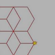 Python Sandbox A Turtle Drawing A Pattern Of Hexagons