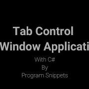 Tab Control In C