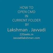 How To Open Cmd In Current Folder