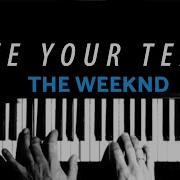 The Weeknd Save Your Tears KARAOKE Slowed Acoustic Piano Instrumental COVER LYRICS