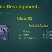PHP Bangla Tutorial 02 String Math Constants Operators If Else Switch Case