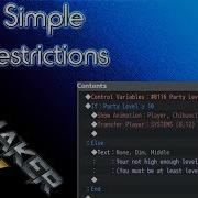 RPG Maker MV Tutorial Simple Restriction Transfer Event RPGMMV Tut
