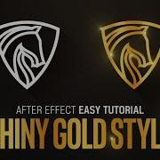 After Effects Easy Shiny Gold Style Effect Tutorial