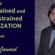 Constrained And Unconstrained Optimization