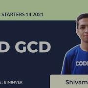 BININVER ODD GCD September Starters 14 Problem Solution CodeChef