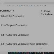 Curvature Continuity Lecture