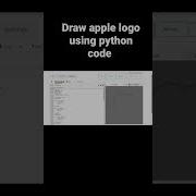 Draw Apple Logo Using Python Code Coding Shorts Iphone Creative Wiz Codingtech