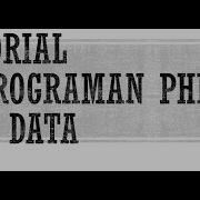 Tutorial Pemrograman PHP Tipe Data