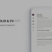 Android CV Portfolio Minimal App Part7 Portfolio BottomSheet Fragment Android Studio Tutorial