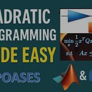Quadratic Programming Made Easy Solve QP In MATLAB Python QPOASES