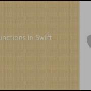 Functions In Swift